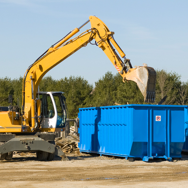 what size residential dumpster rentals are available in Franklin